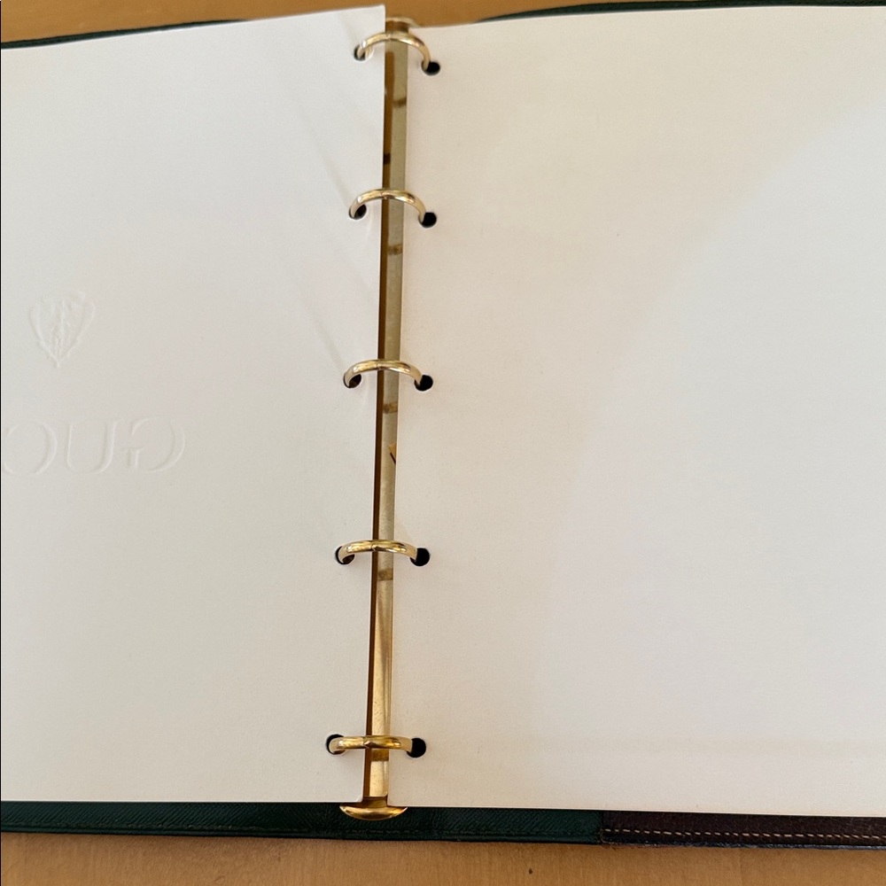 GUCCI GG Monogram Vintage 5 Ringed Binder Cover - Picture 5 of 8